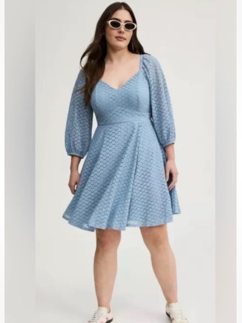 NWT Torrid Sz 4X Mini Sweetheart Neck Skater Spring Summer Festival Dress